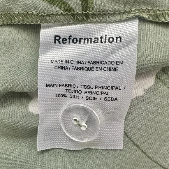 reformation earl silk dress in bonita | 100% silk maxi dress | size 10 - Picture 8 of 8